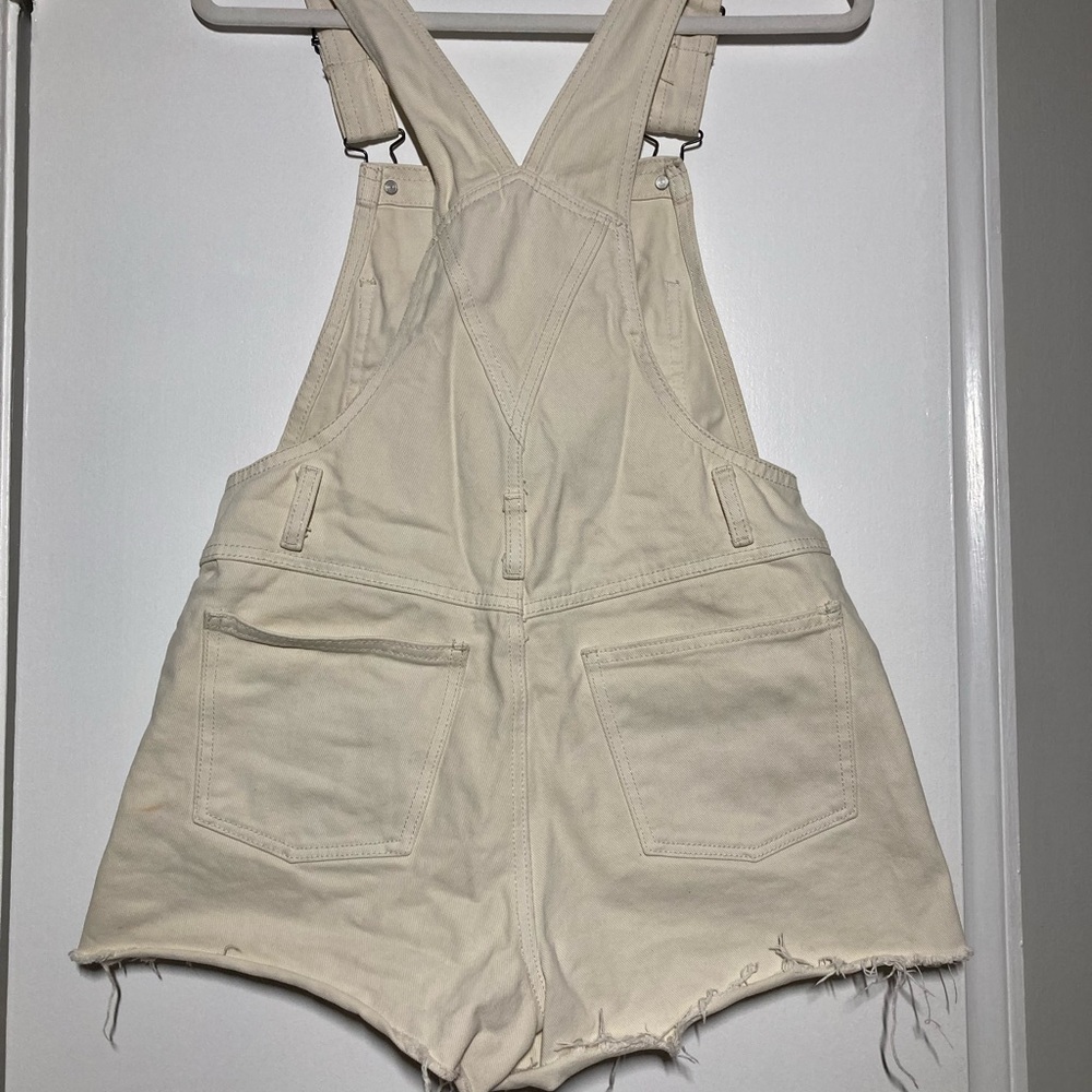 Brandy Melville John Galt Cream Utility Overalls - Picture 5 of 8